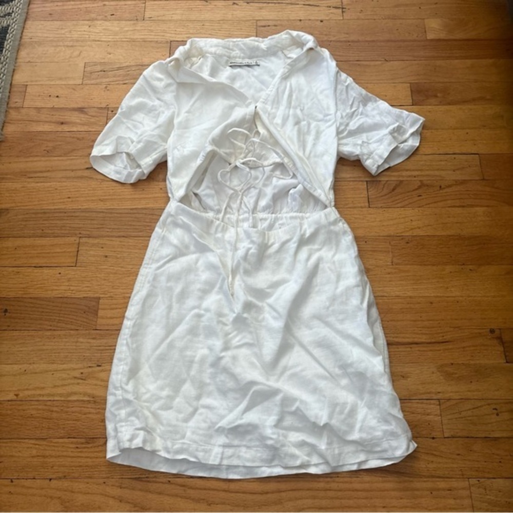 Abercrombie & Fitch White Collar Mini Dress Size Small
